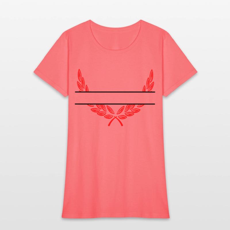 Laurel wreath name banner red