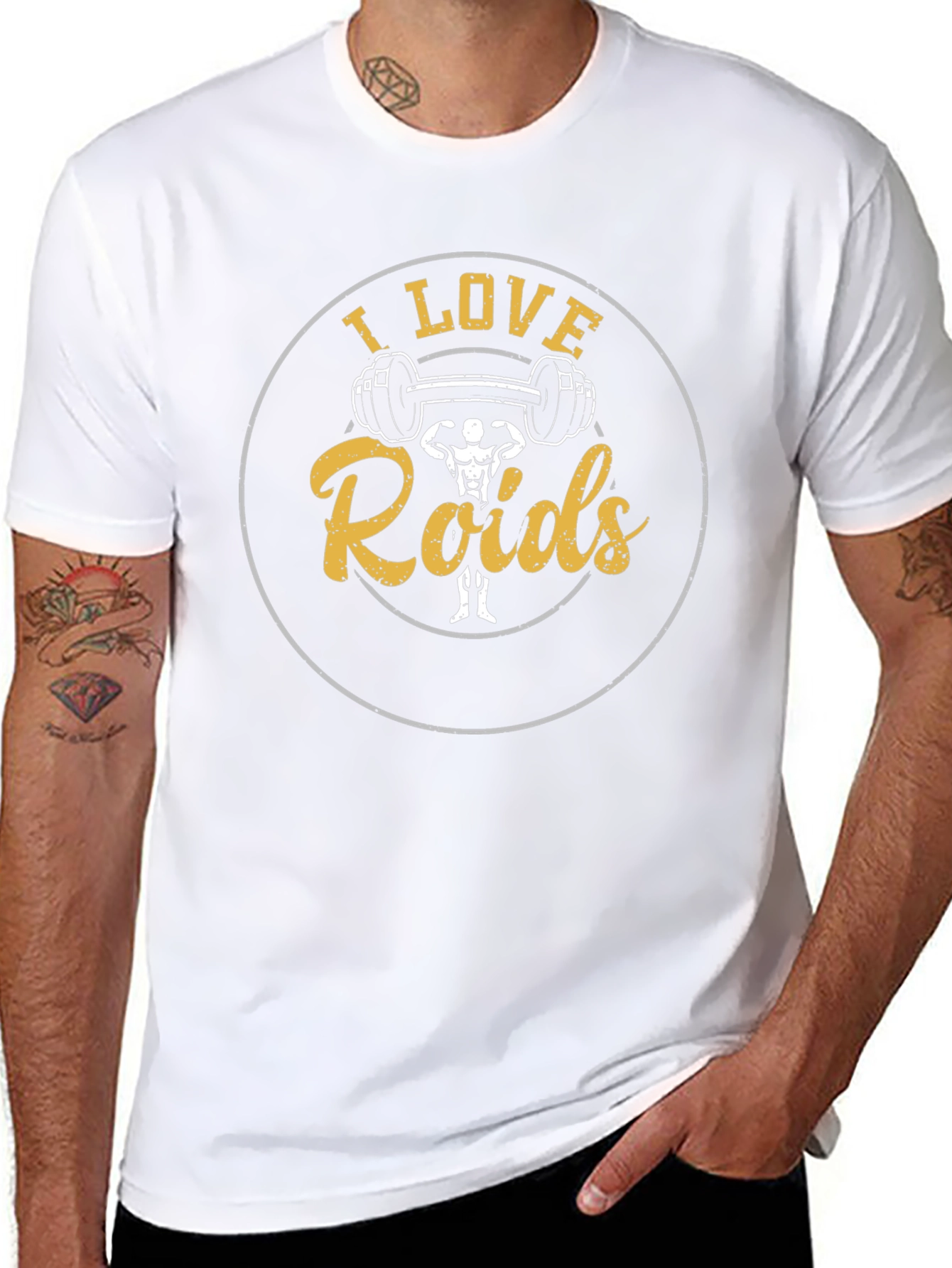 I Love Roids Funny Workout T-Shirt
