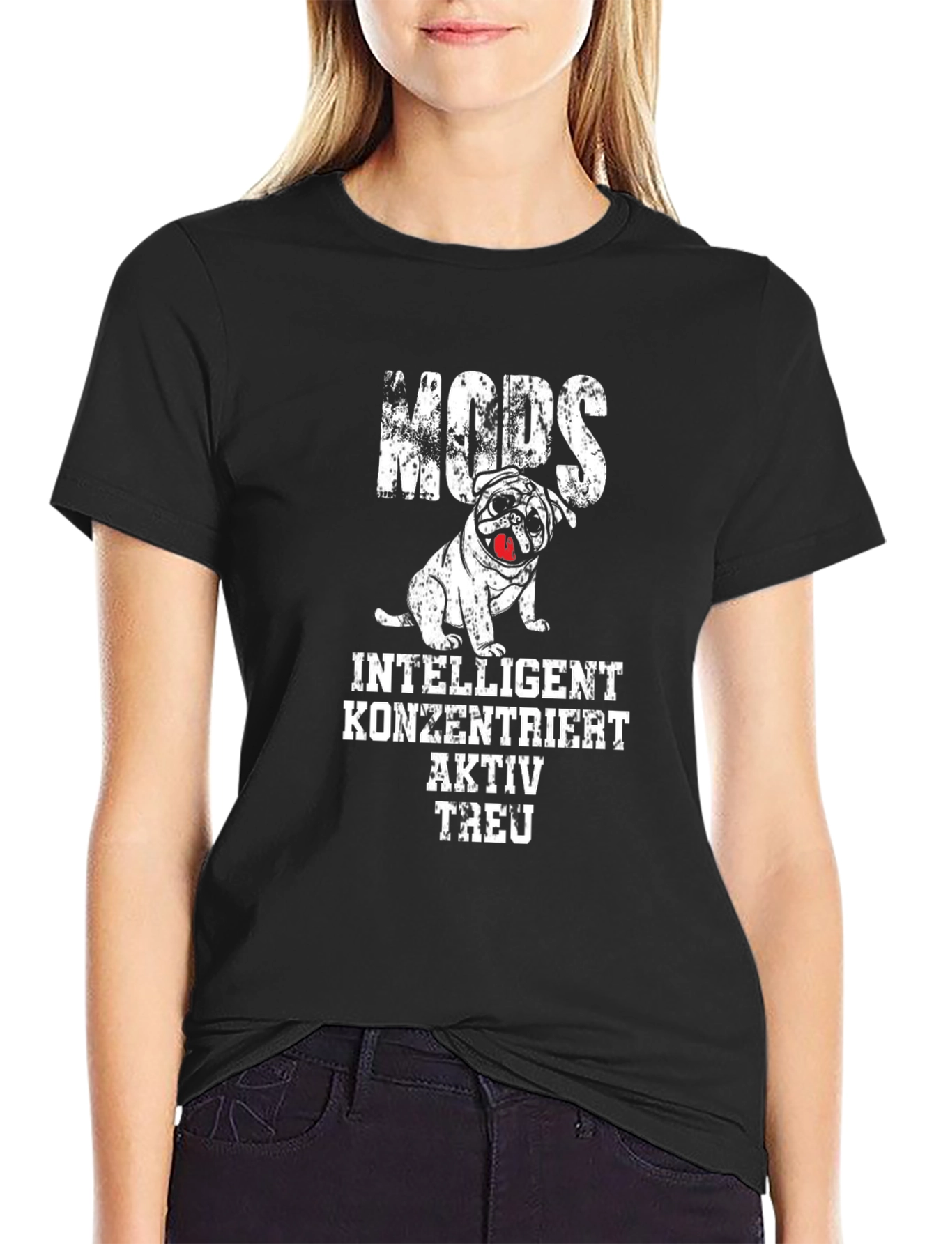 Pug Dog T-Shirt - Intelligent Active Loyal