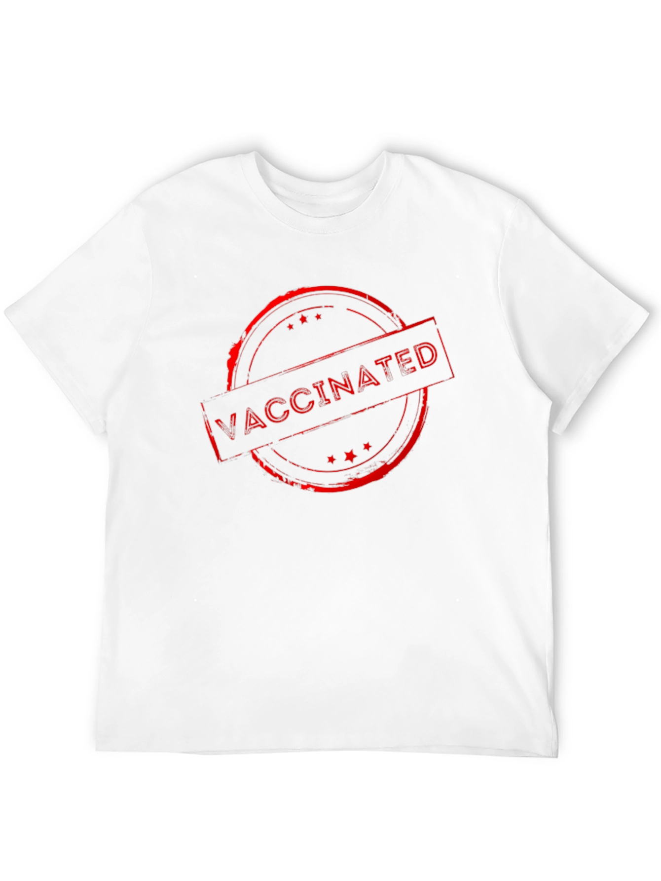 Vaccinated Stamp Graphic Tee - Black