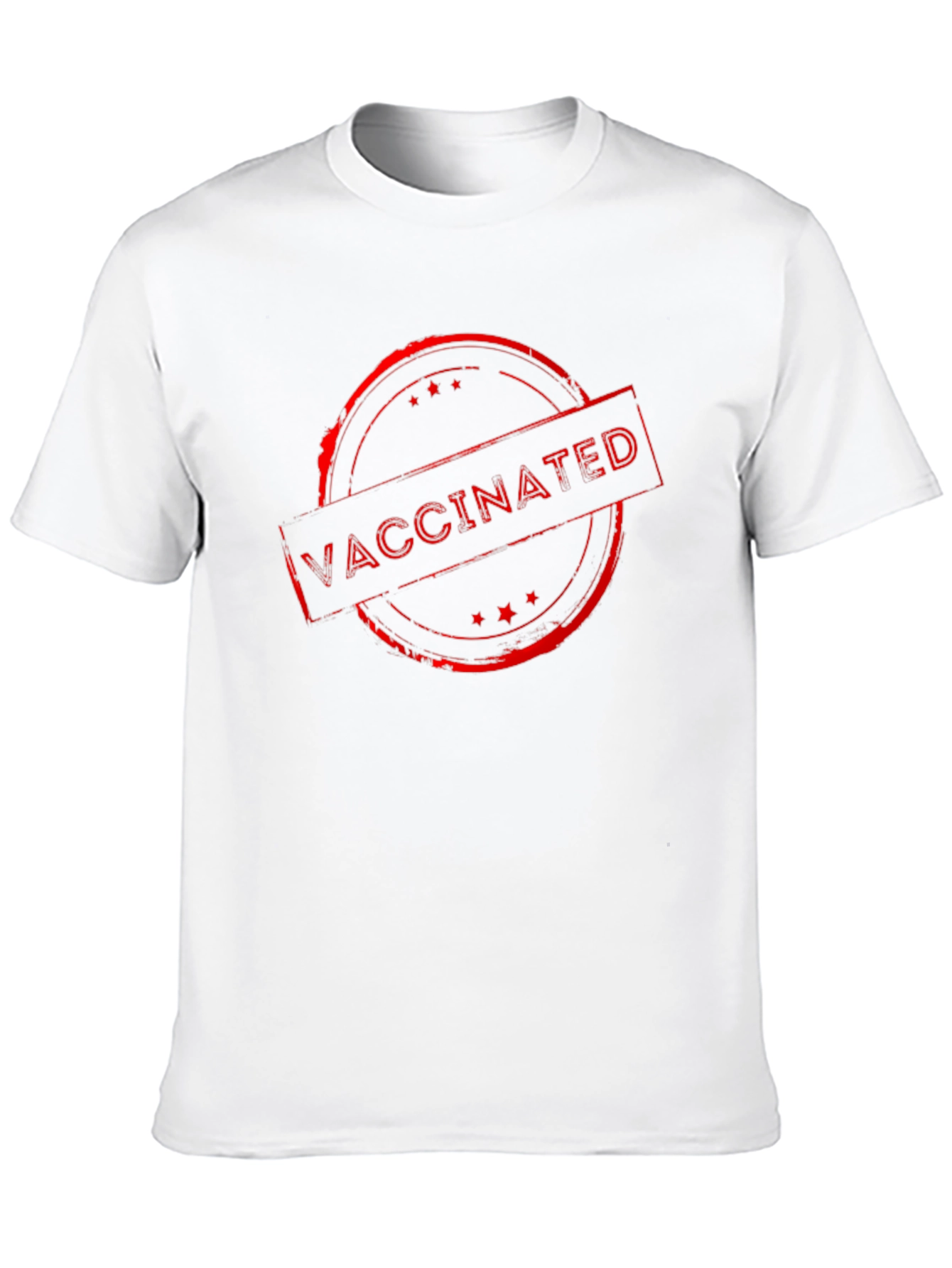 Vaccinated Stamp Graphic Tee - Black