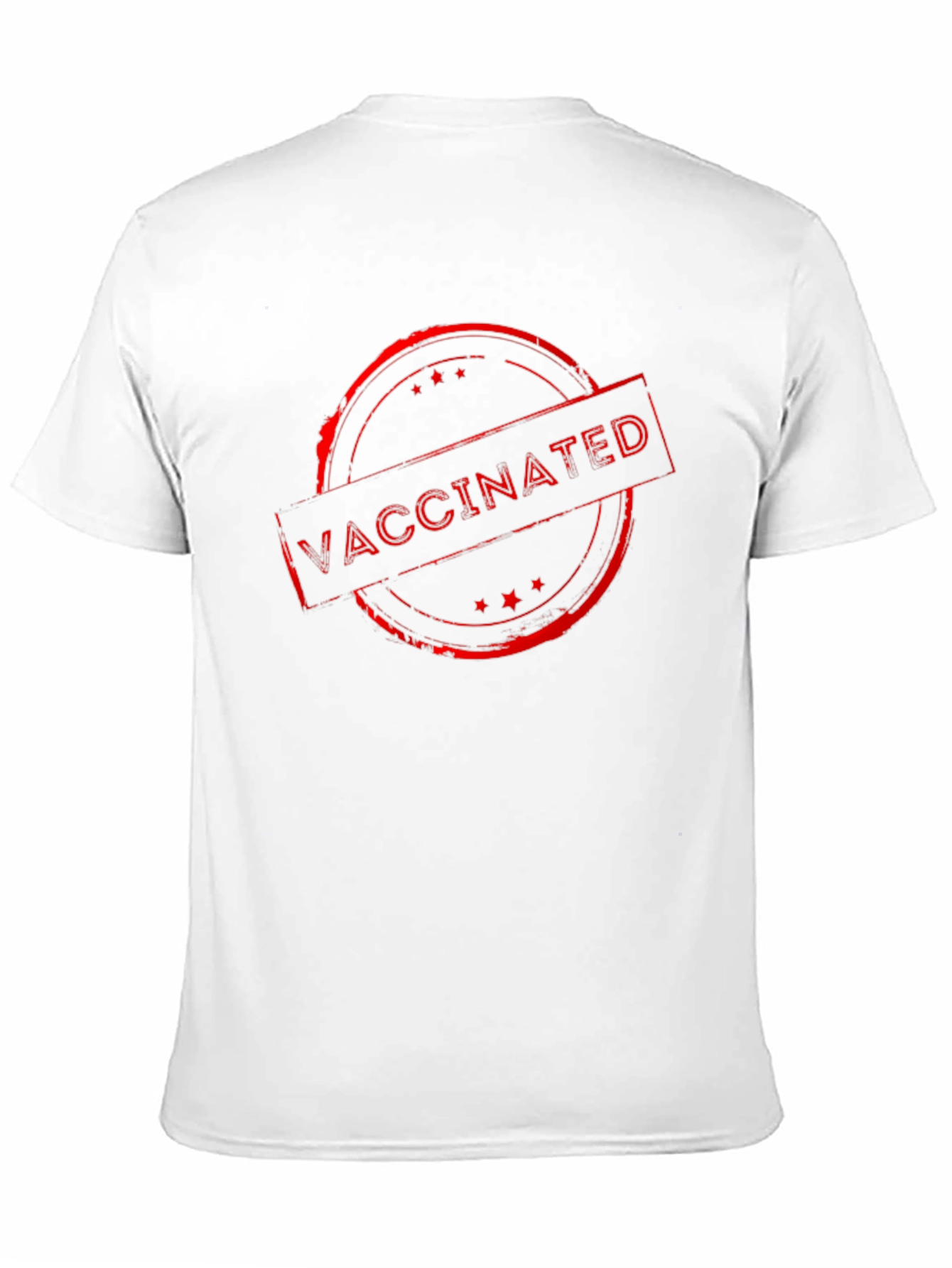 Vaccinated Stamp Graphic Tee - Black
