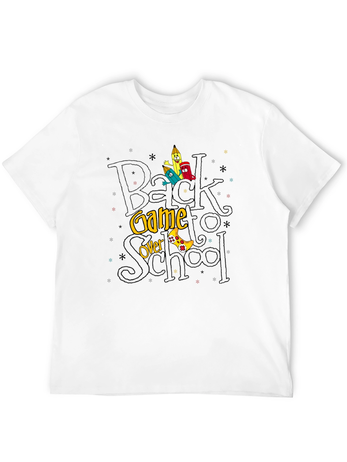 Back to School Game Over Graphic Tee