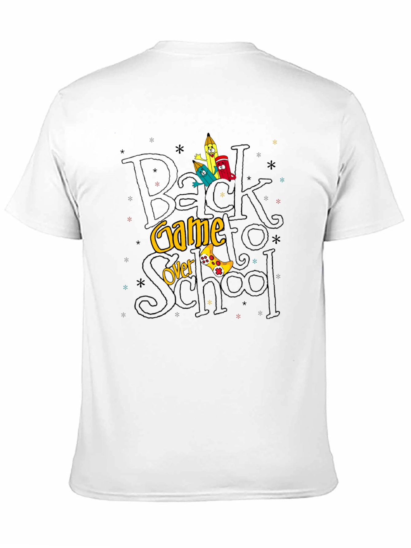 Back to School Game Over Graphic Tee