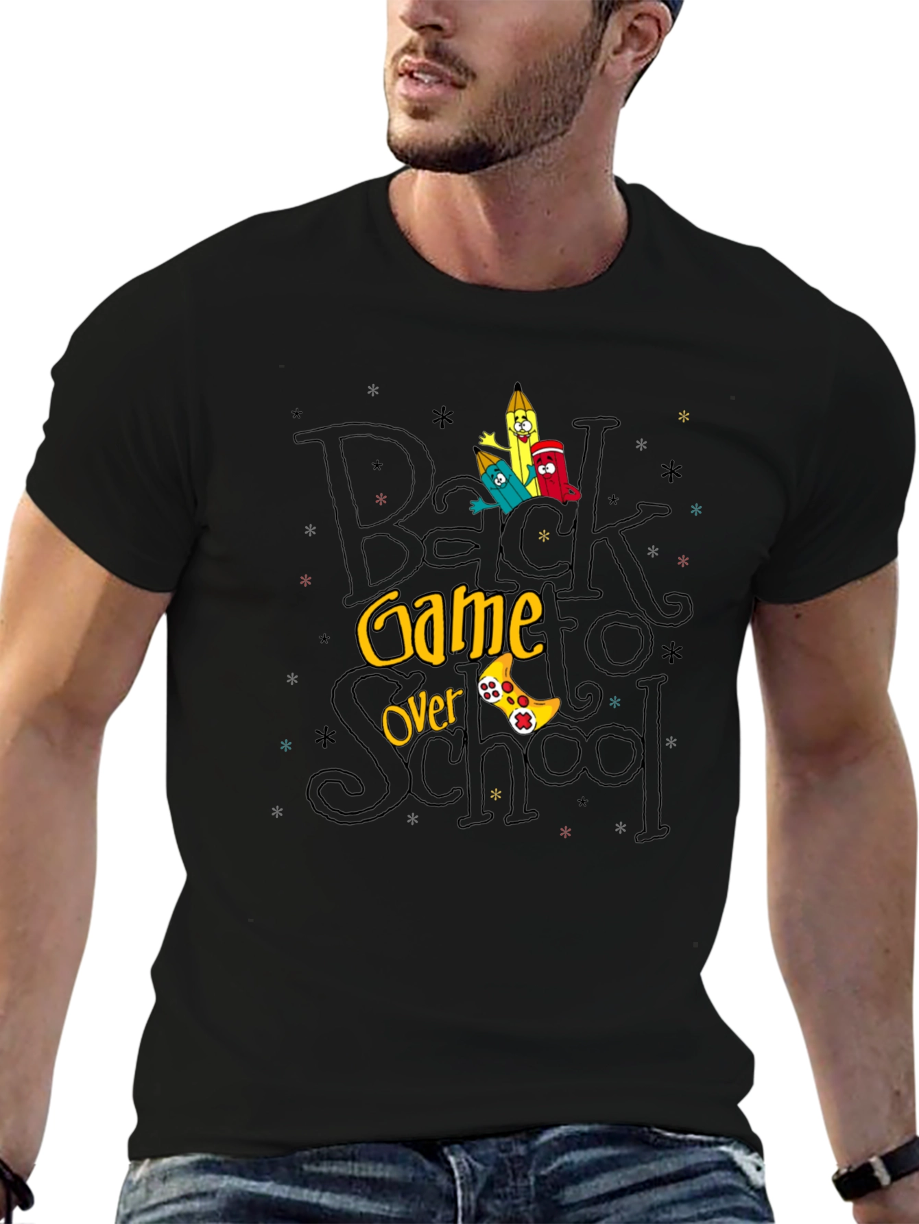 Back to School Game Over Graphic Tee