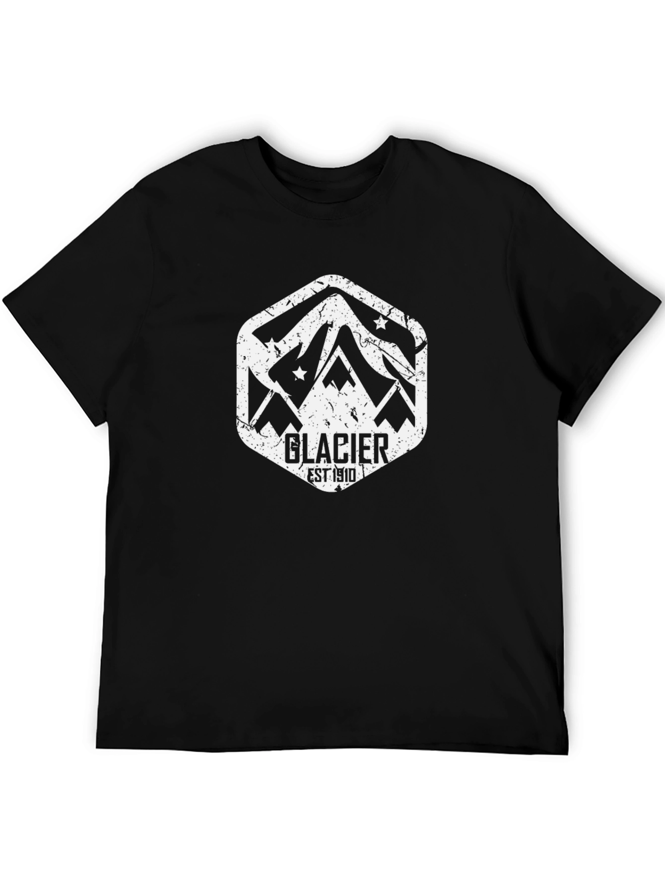 Glacier National Park T-Shirt - Black Graphic Tee