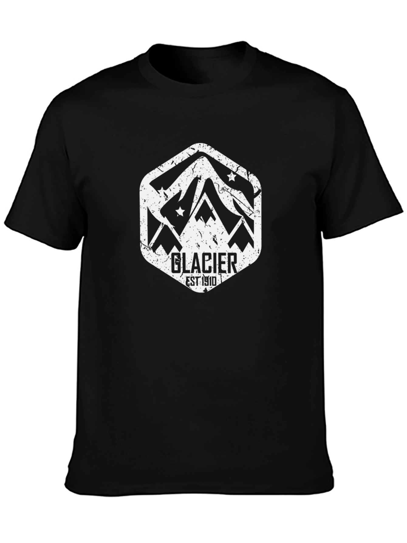 Glacier National Park T-Shirt - Black Graphic Tee
