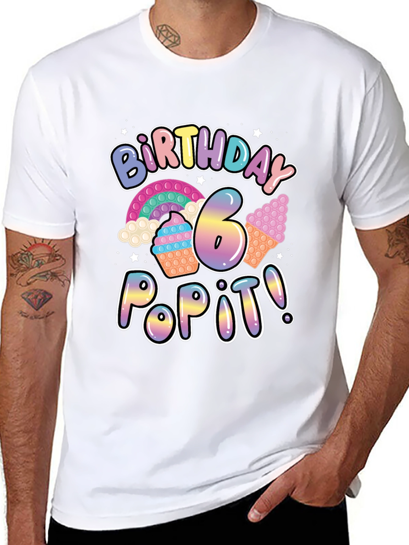 Birthday 6 Pop It T-Shirt