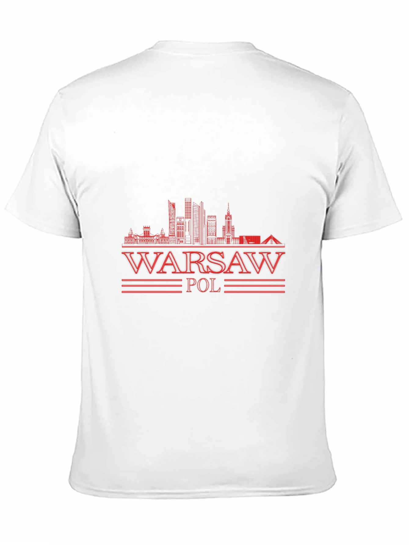 Warsaw Poland Graphic T-Shirt - Black