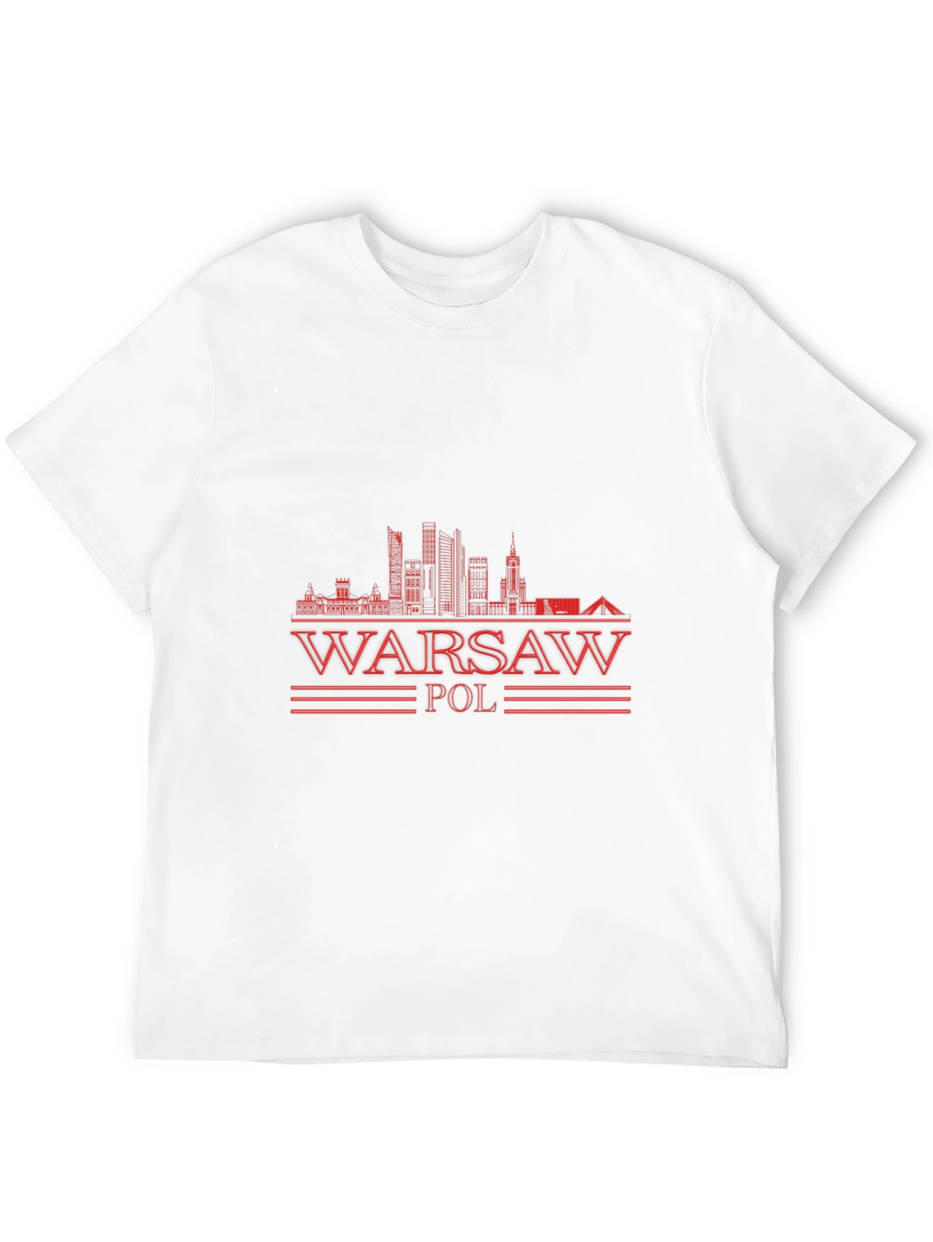 Warsaw Poland Graphic T-Shirt - Black