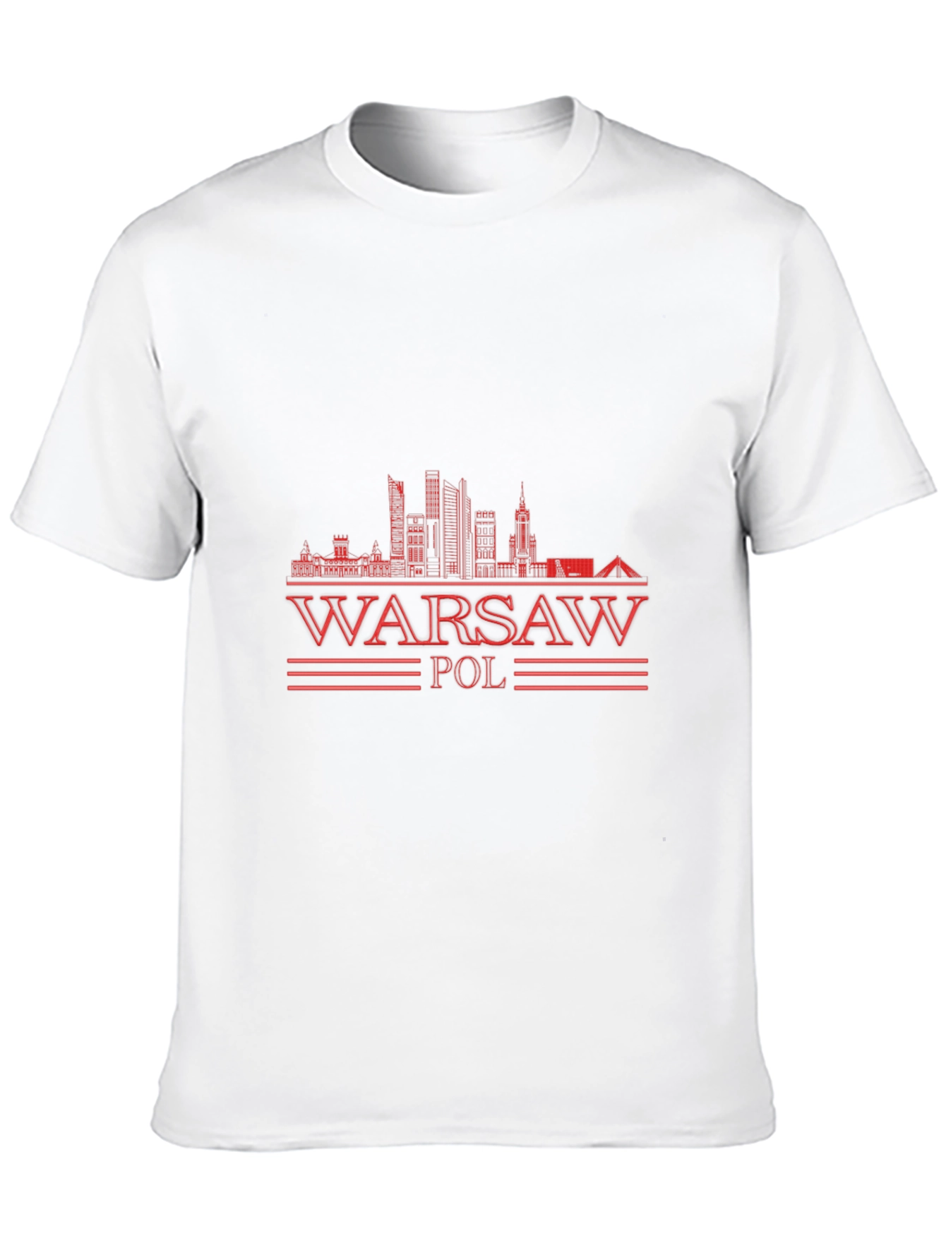 Warsaw Poland Graphic T-Shirt - Black