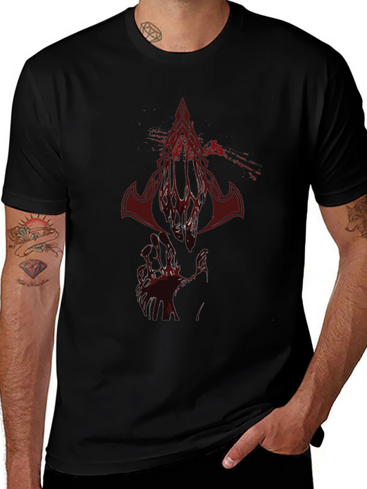 Bloody Logo Graphic Print T-Shirt
