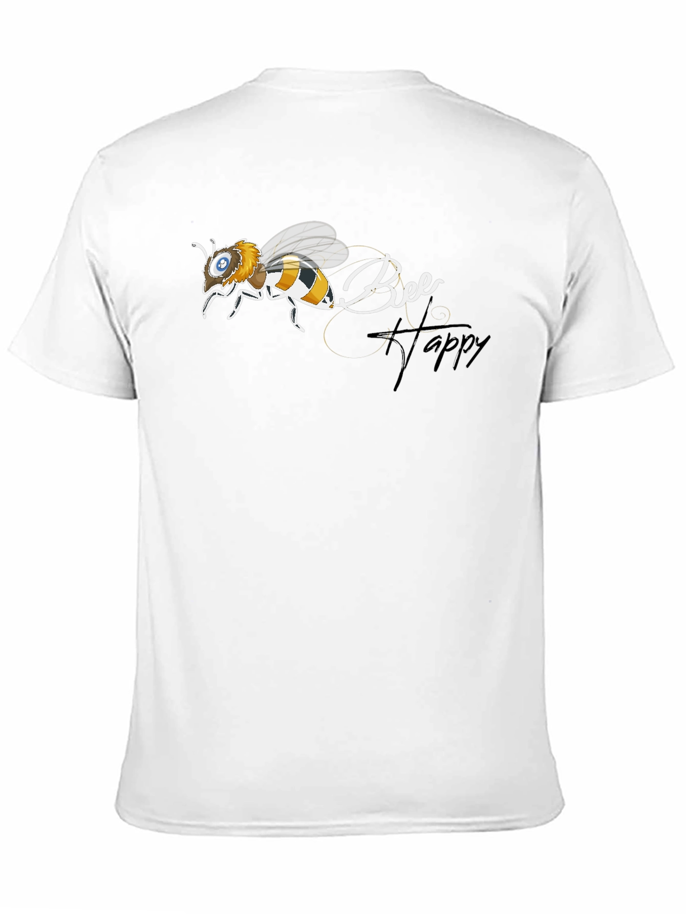 Bee Happy Black T-Shirt