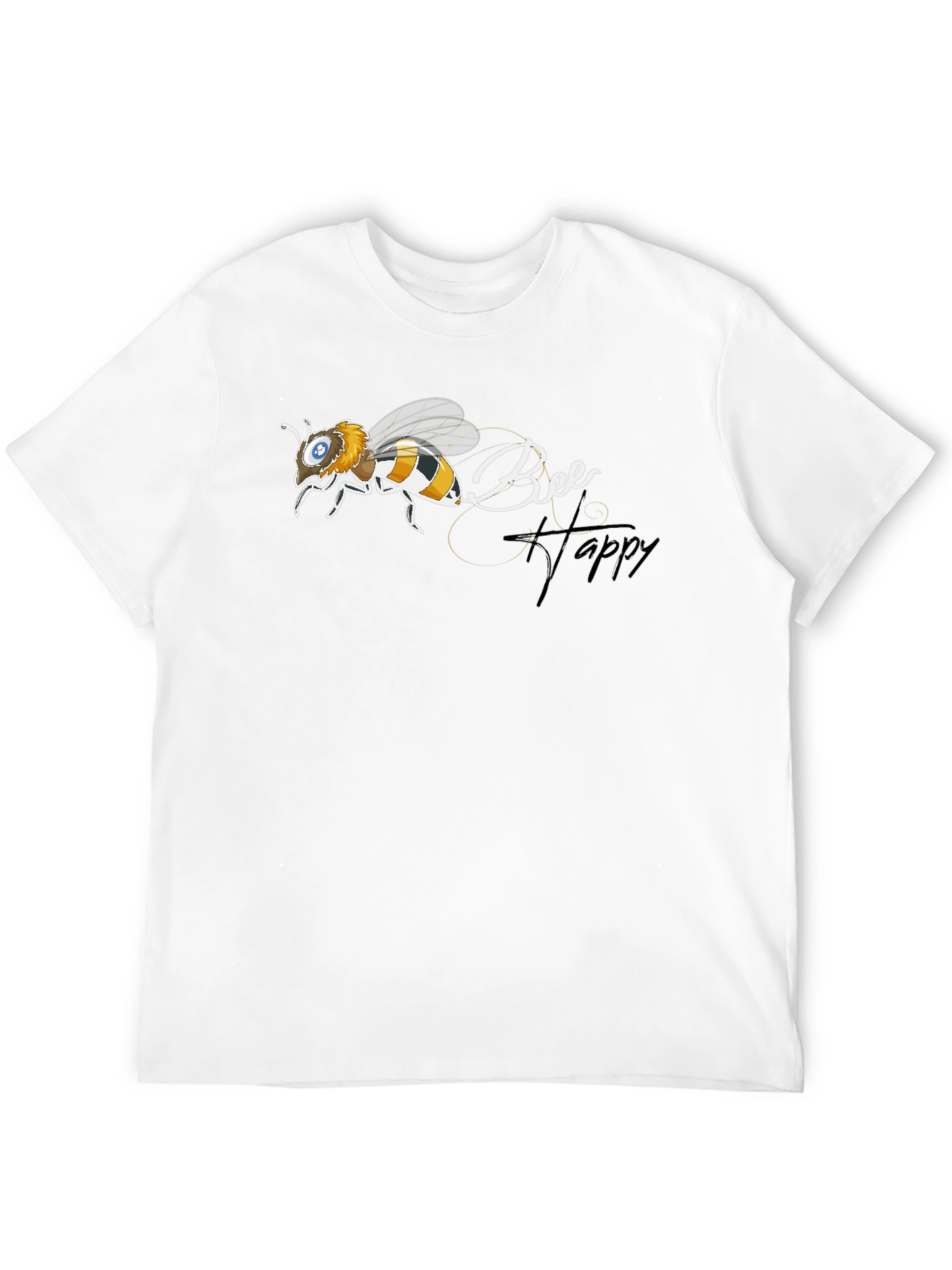 Bee Happy Black T-Shirt