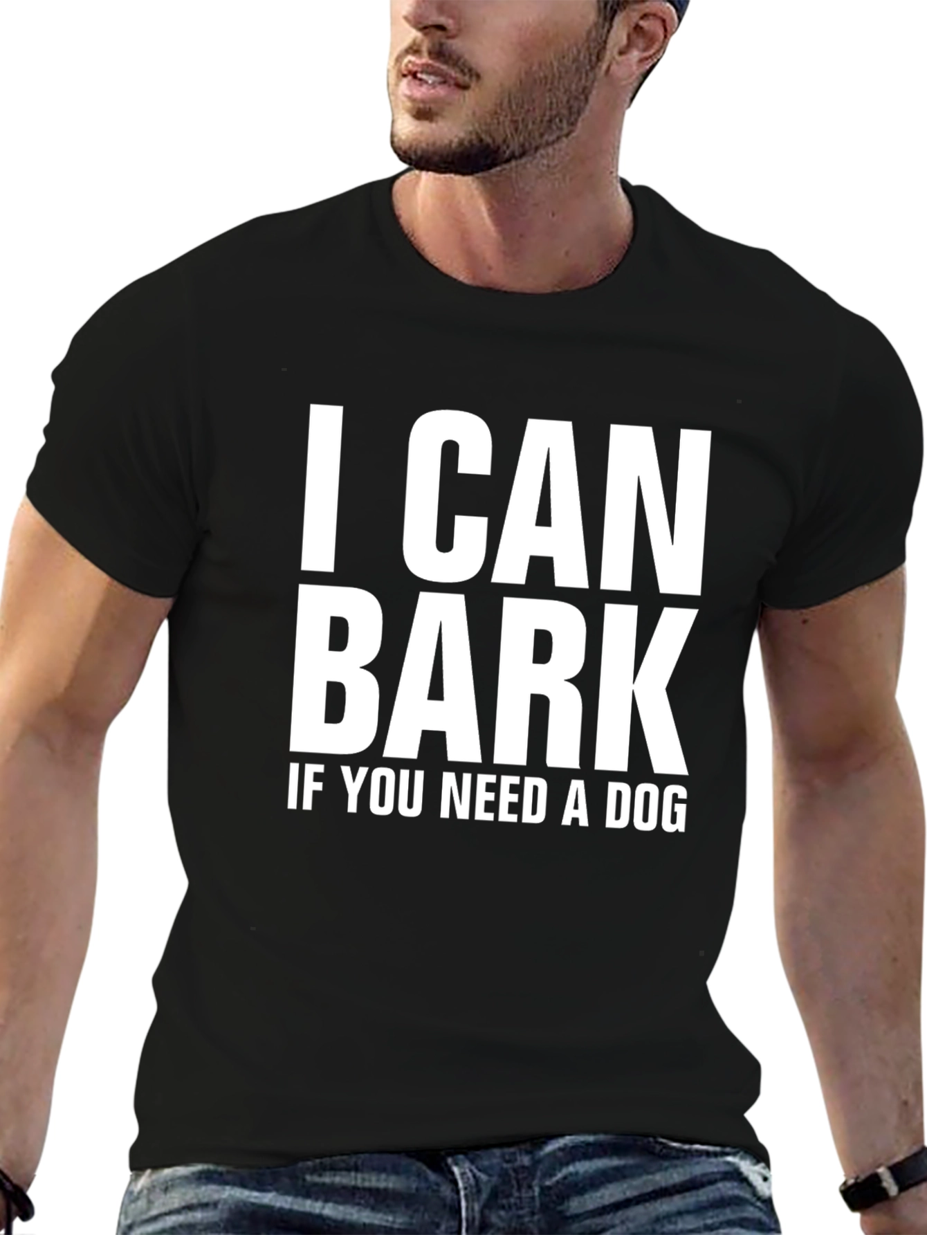 I Can Bark Funny Graphic Tee