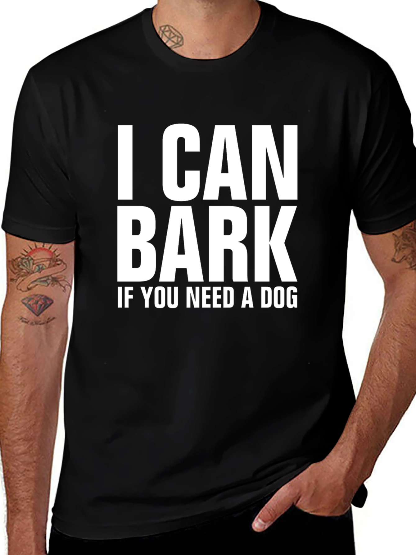 I Can Bark Funny Graphic Tee