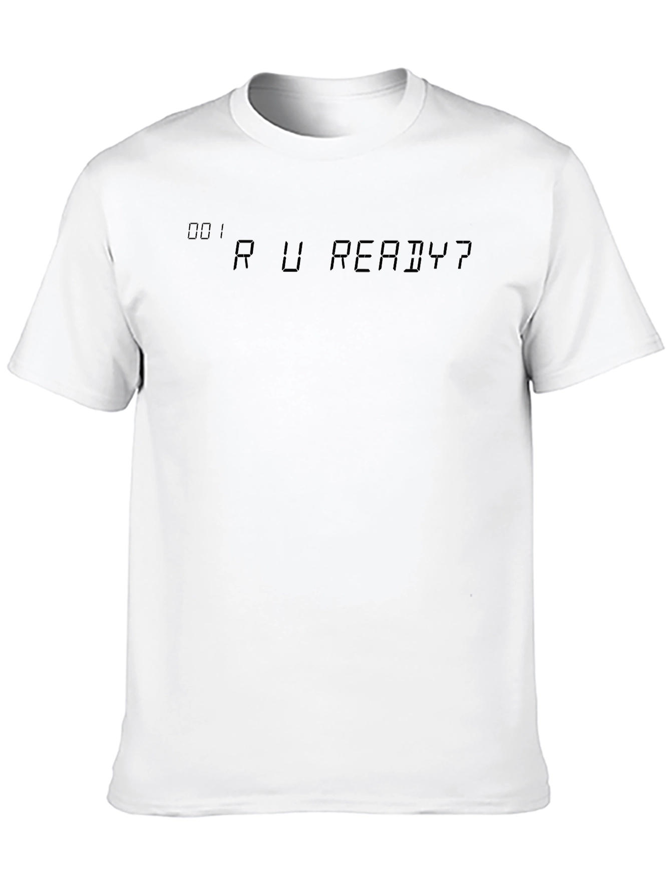 R U Ready? Black Graphic Tee