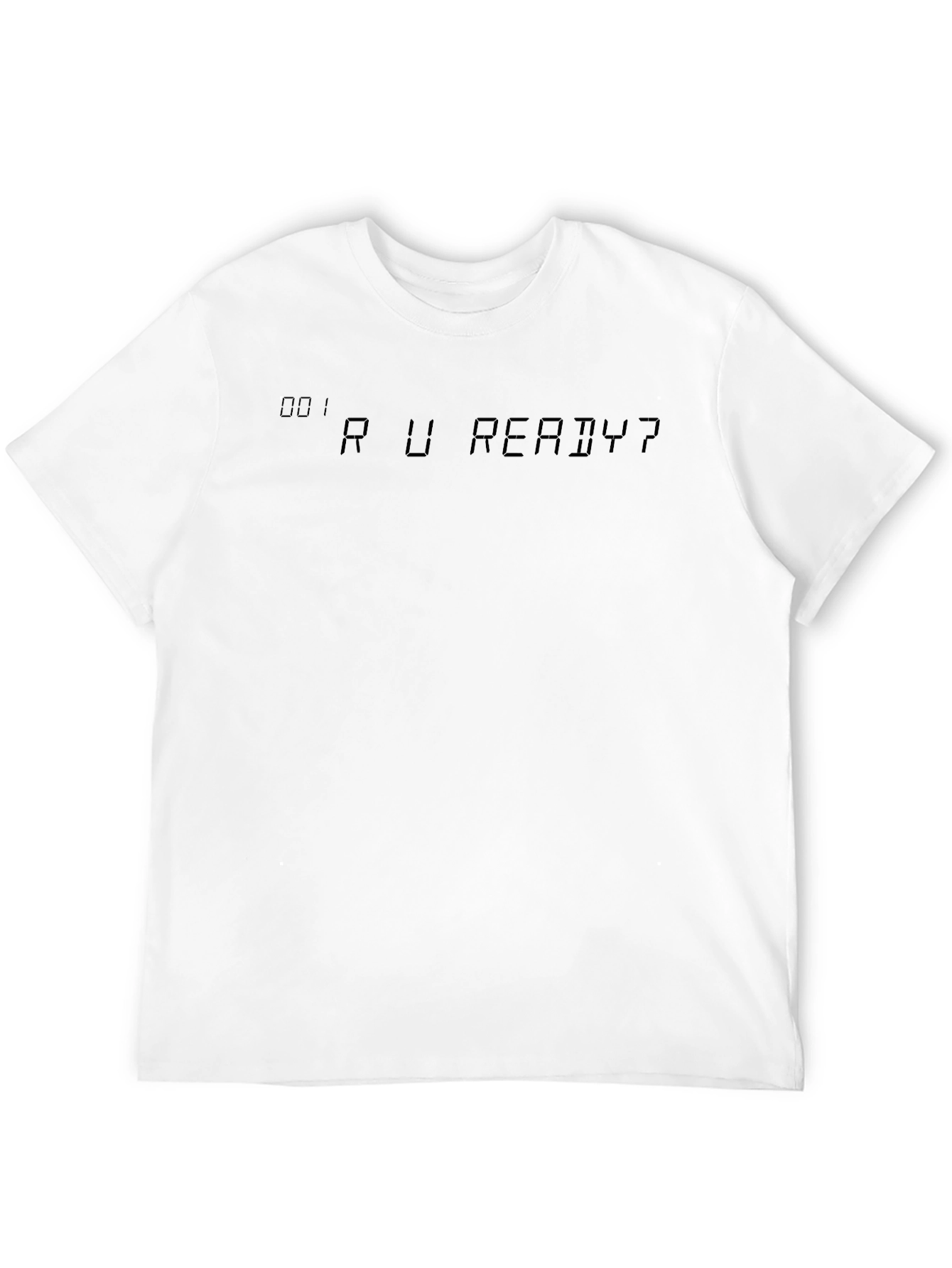 R U Ready? Black Graphic Tee