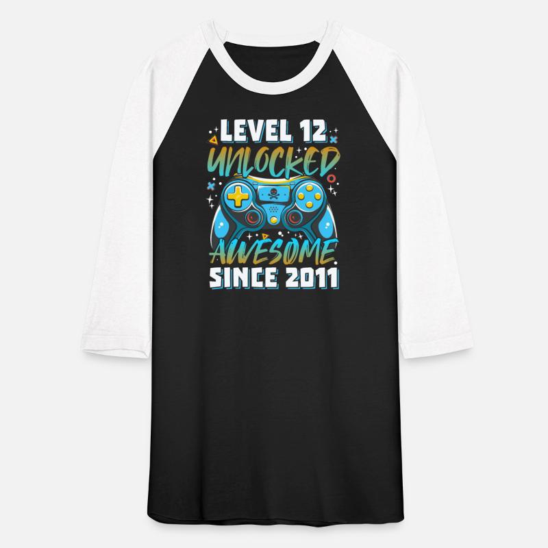 Level 12 Unlocked Awesome 2011 Gamer 12th Birthday