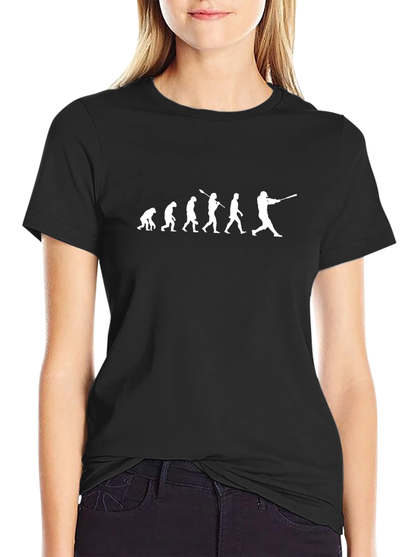 Evolution of Baseball T-Shirt - Black