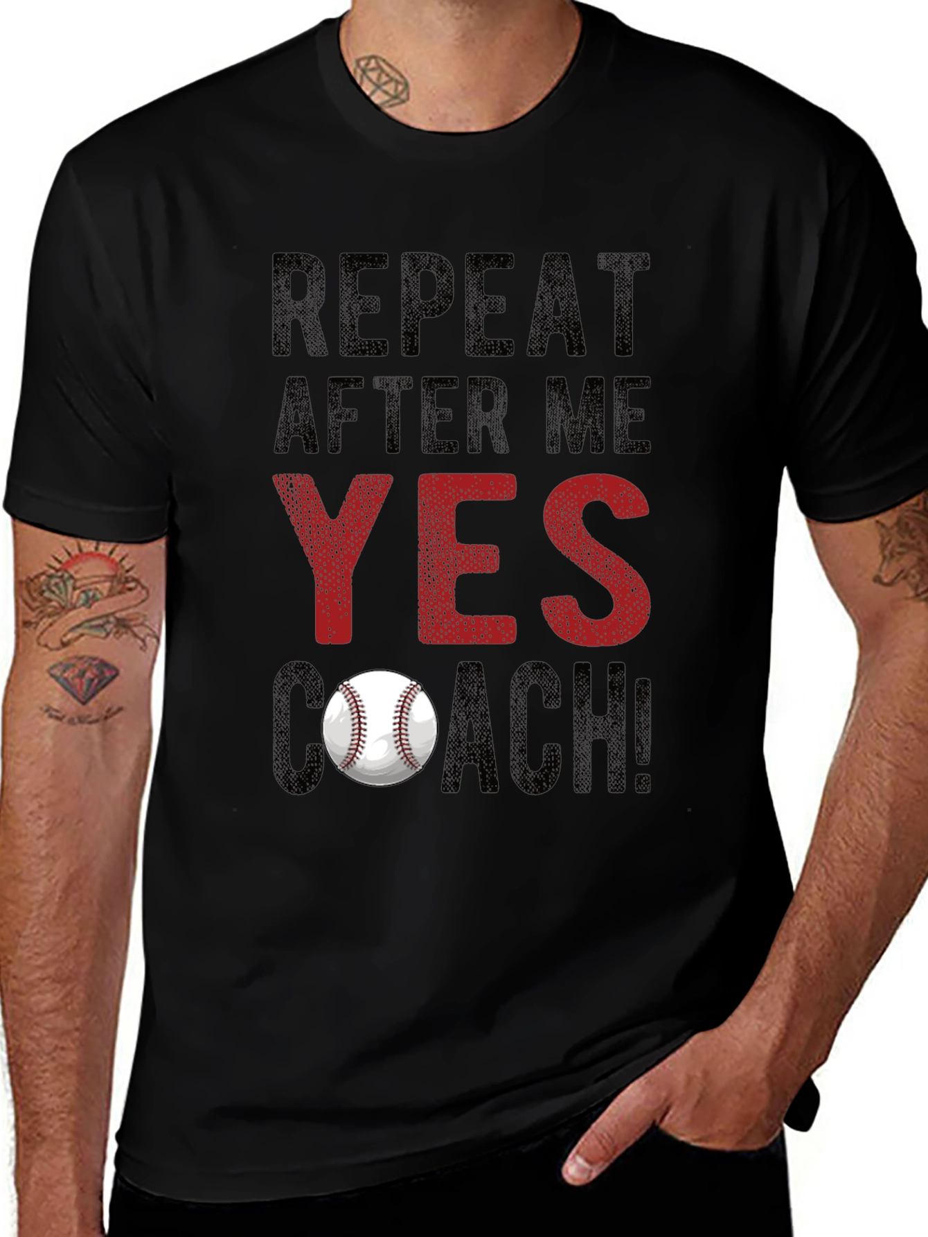Repeat After Me: Yes Coach! Baseball T-Shirt