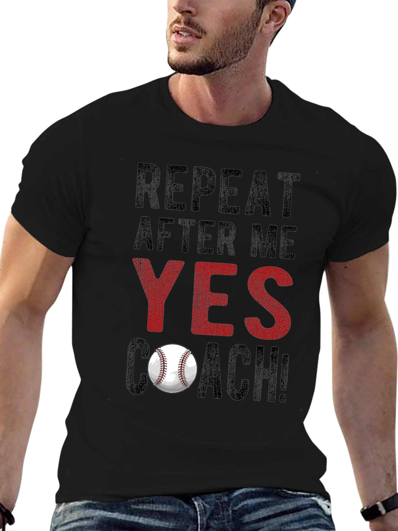 Repeat After Me: Yes Coach! Baseball T-Shirt