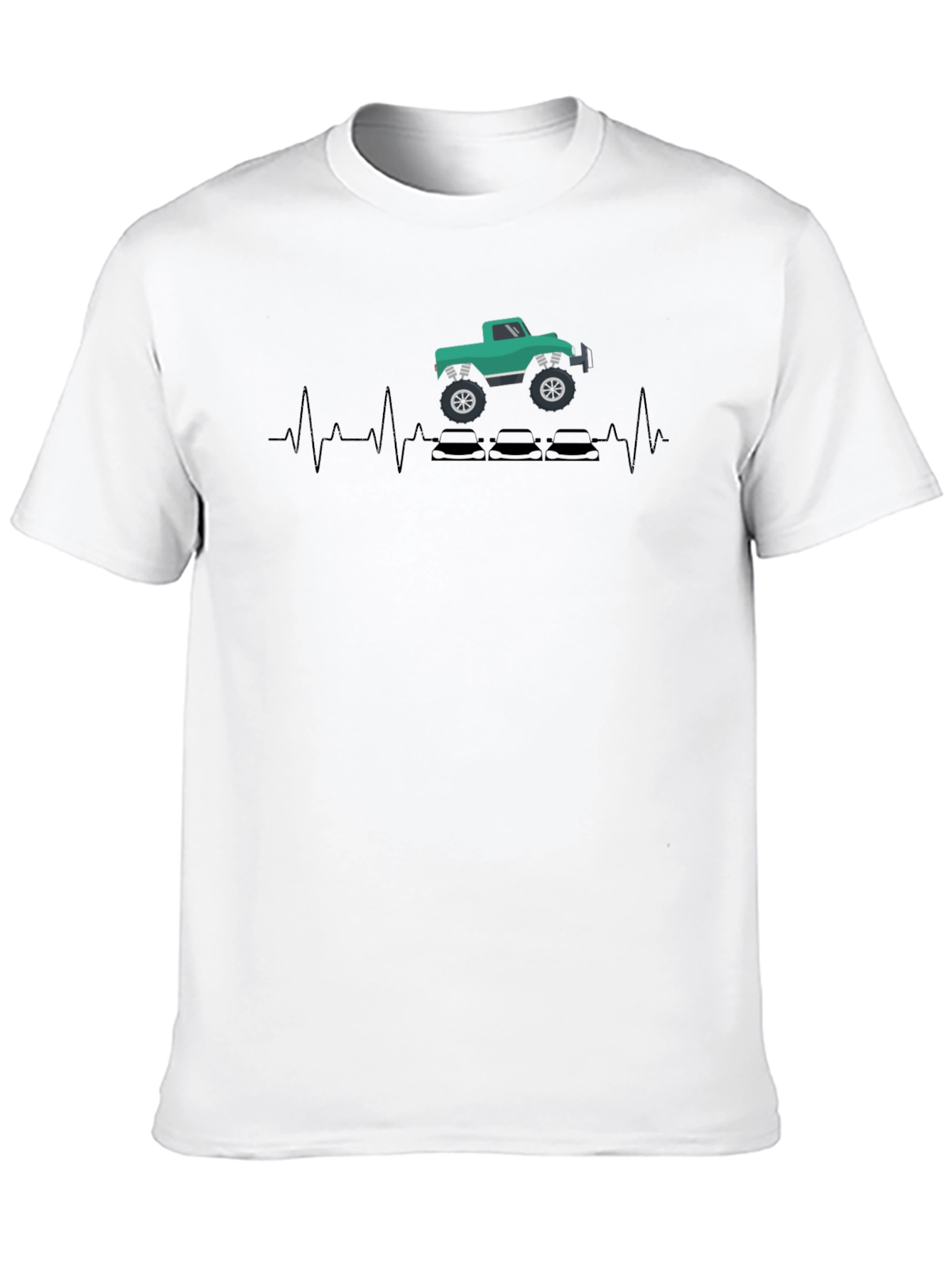 Monster Truck Heartbeat T-Shirt