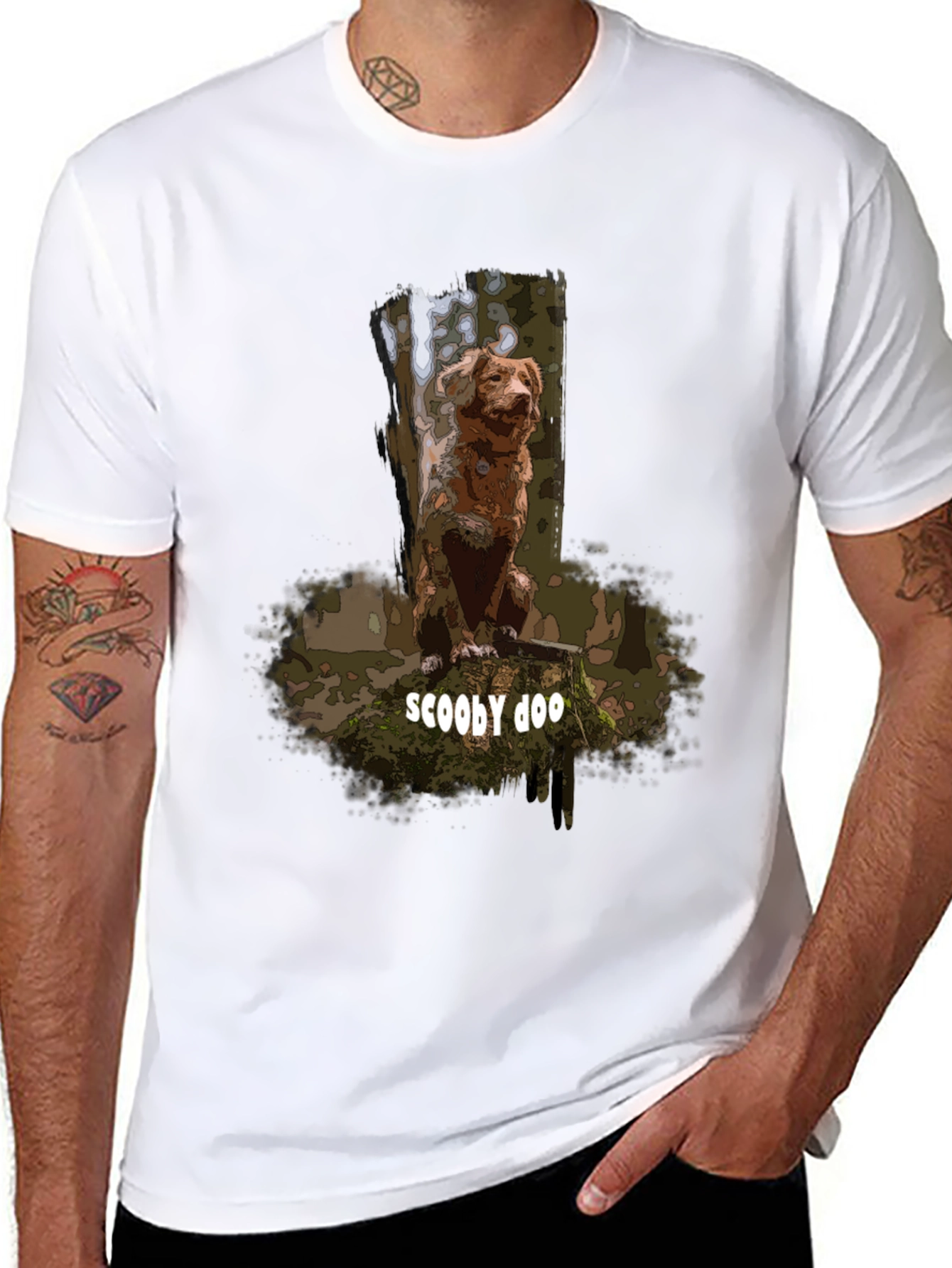 Scooby Doo Cartoon Dog Graphic T-Shirt
