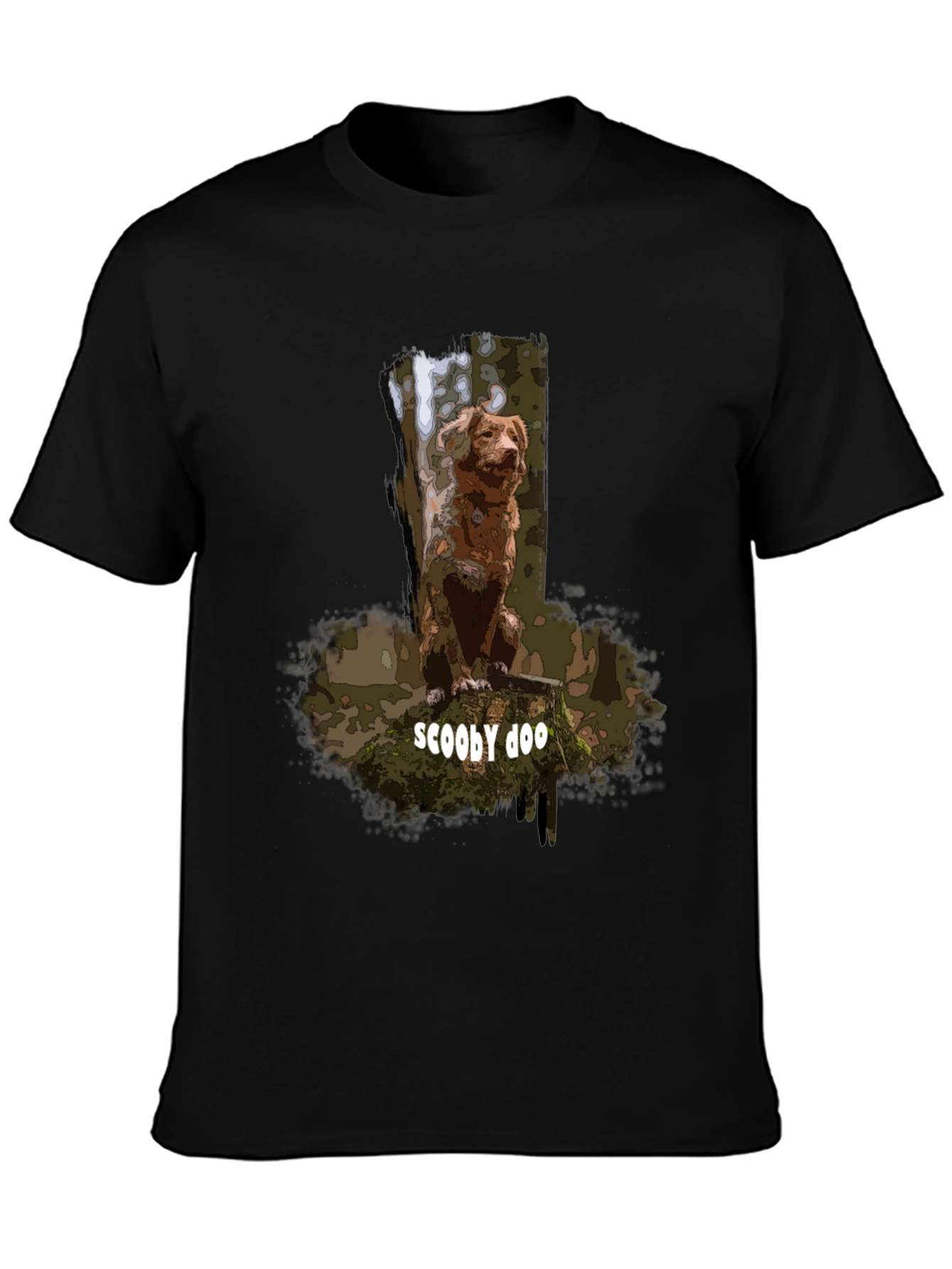 Scooby Doo Cartoon Dog Graphic T-Shirt