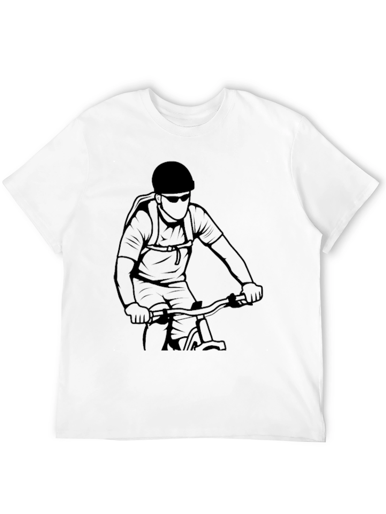 Mountain Bike Graphic T-Shirt - Black