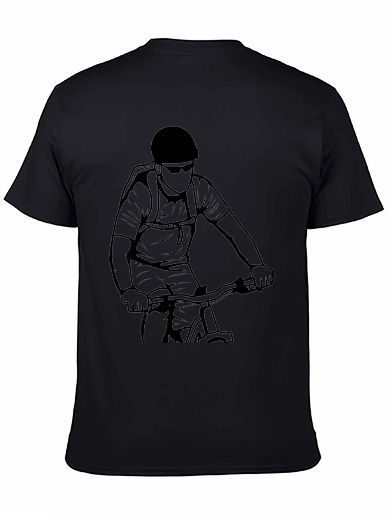 Mountain Bike Graphic T-Shirt - Black