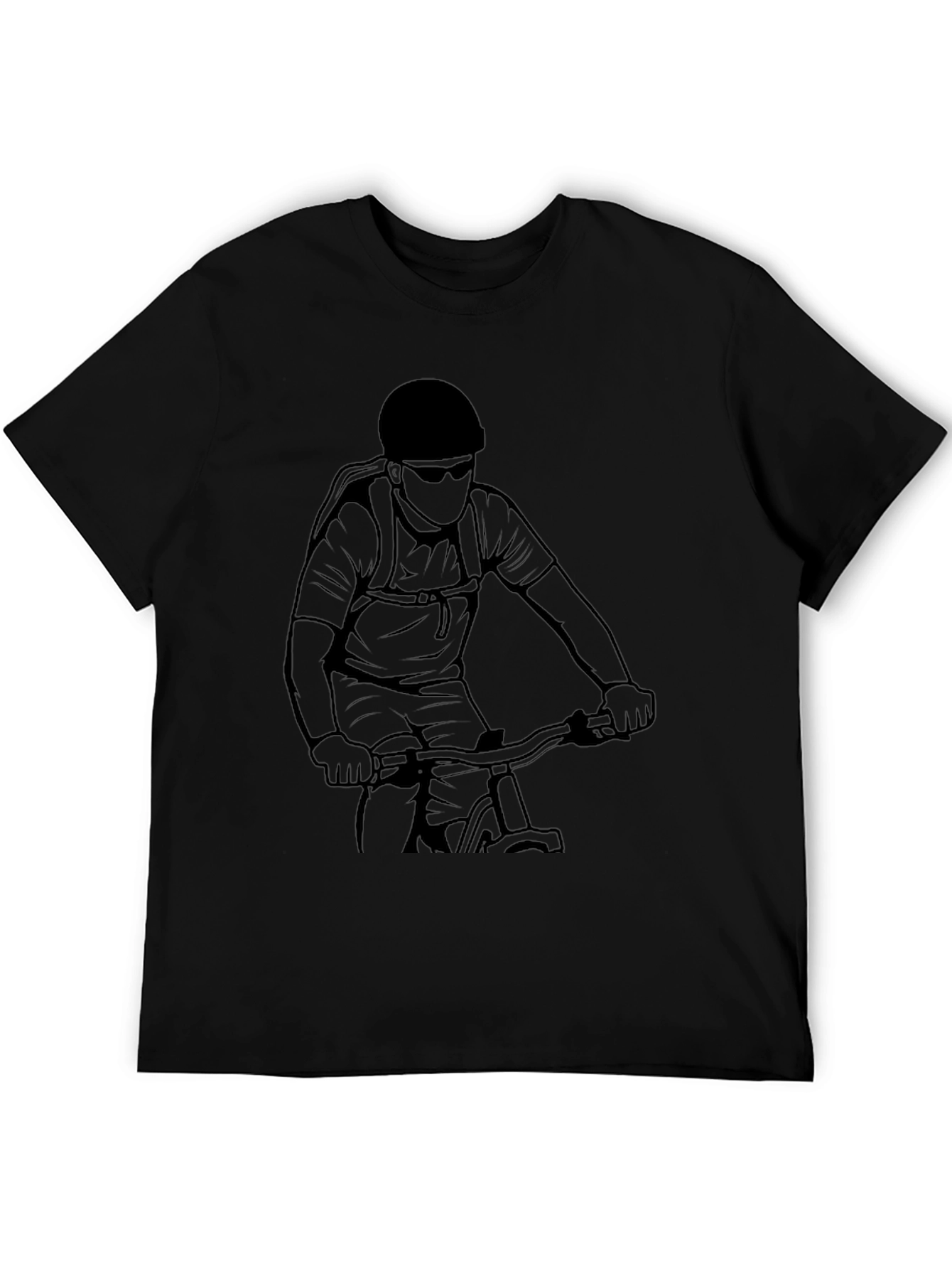 Mountain Bike Graphic T-Shirt - Black