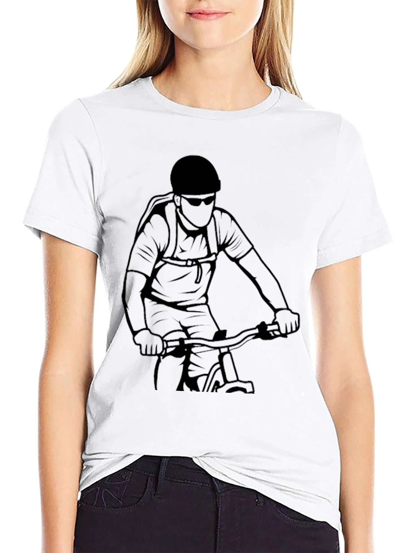 Mountain Bike Graphic T-Shirt - Black