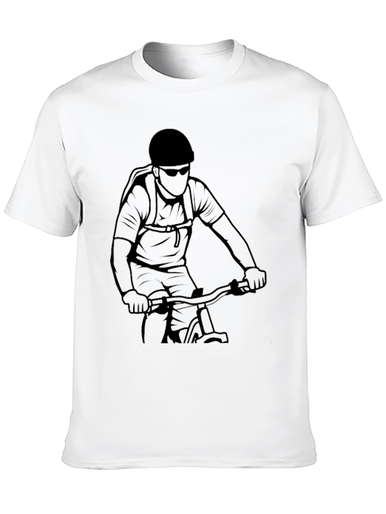 Mountain Bike Graphic T-Shirt - Black
