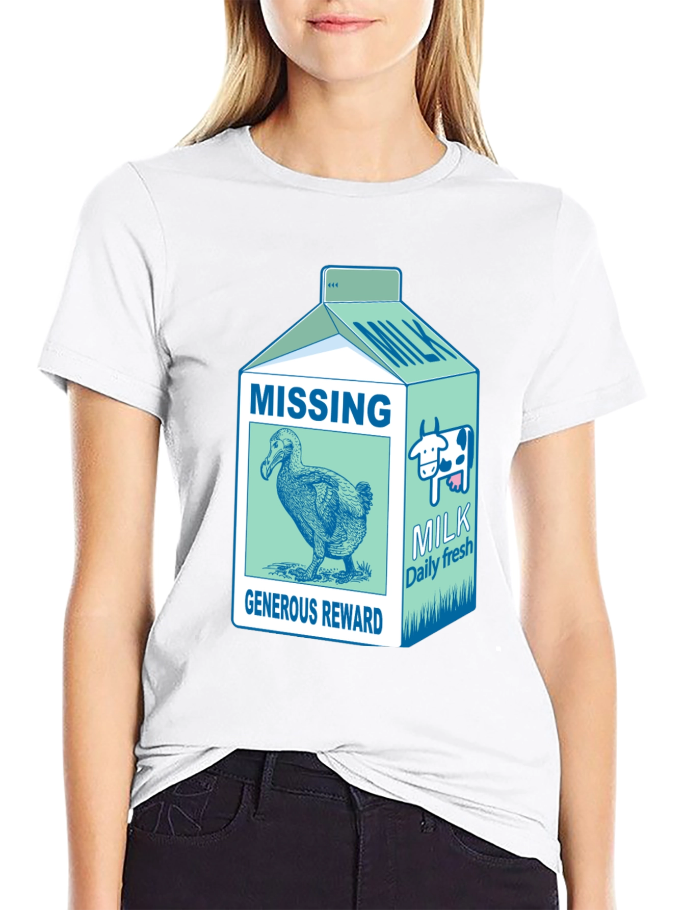Dodo Bird Milk Carton Graphic Tee