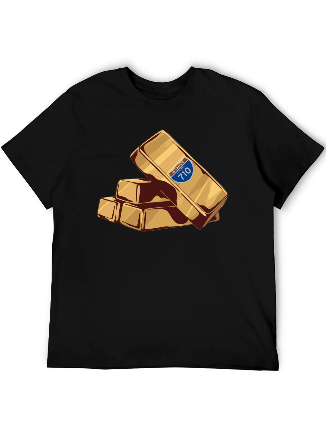 Interstate 710 Gold Bar Stack Tee