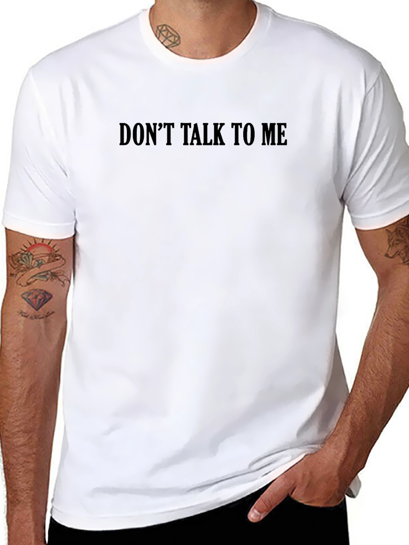 Dont Talk to Me Black T-Shirt