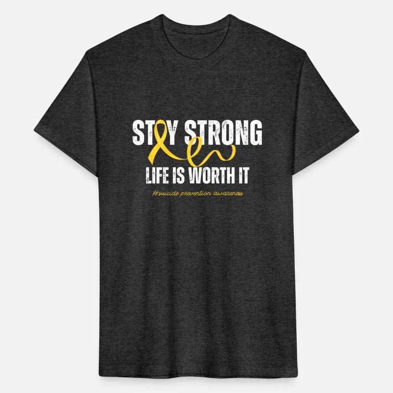 Life is Worth It Suicide Prevention Yellow Ribbon