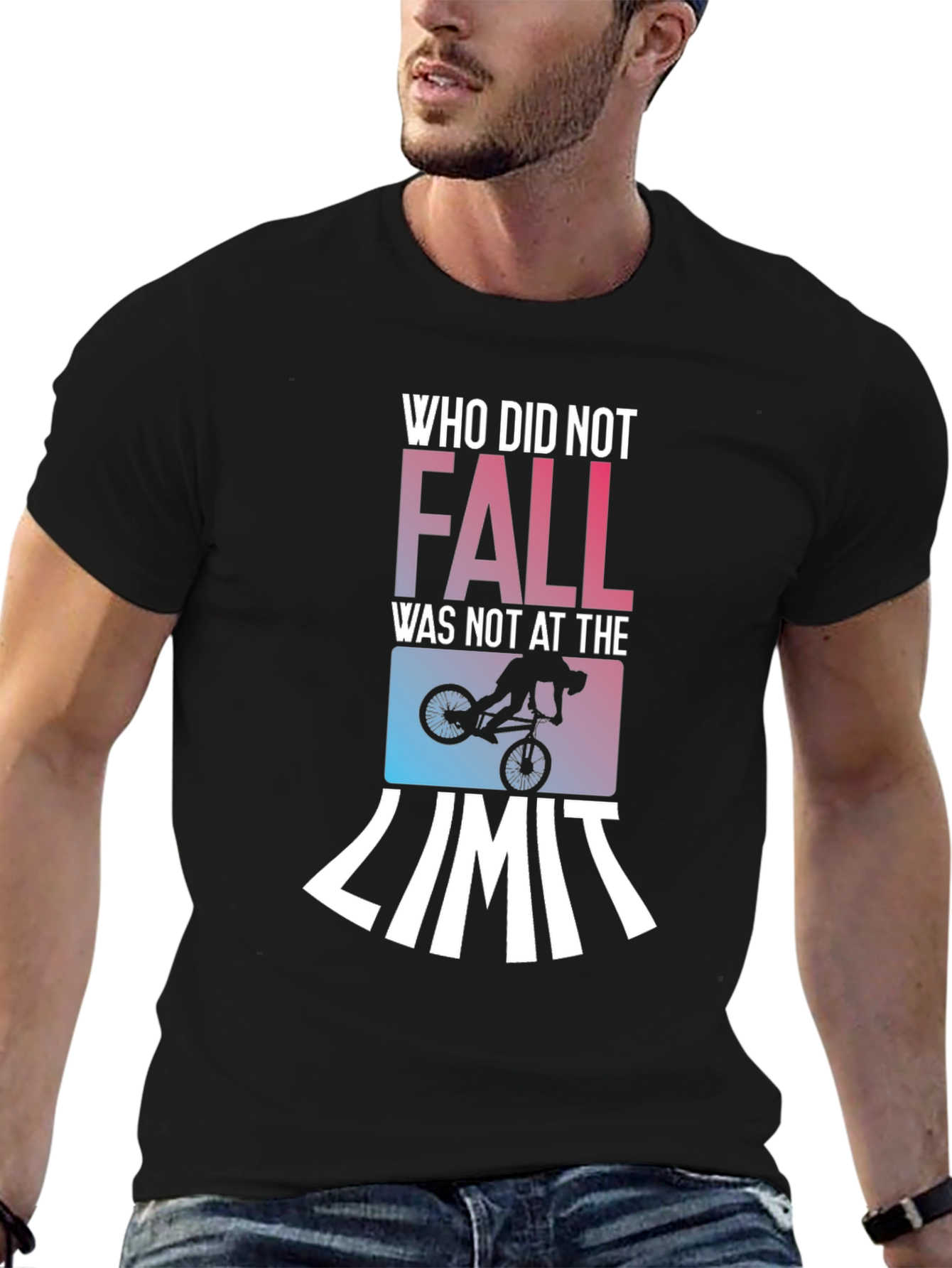 Who Did Not Fall T-Shirt - Mountain Bike Gift