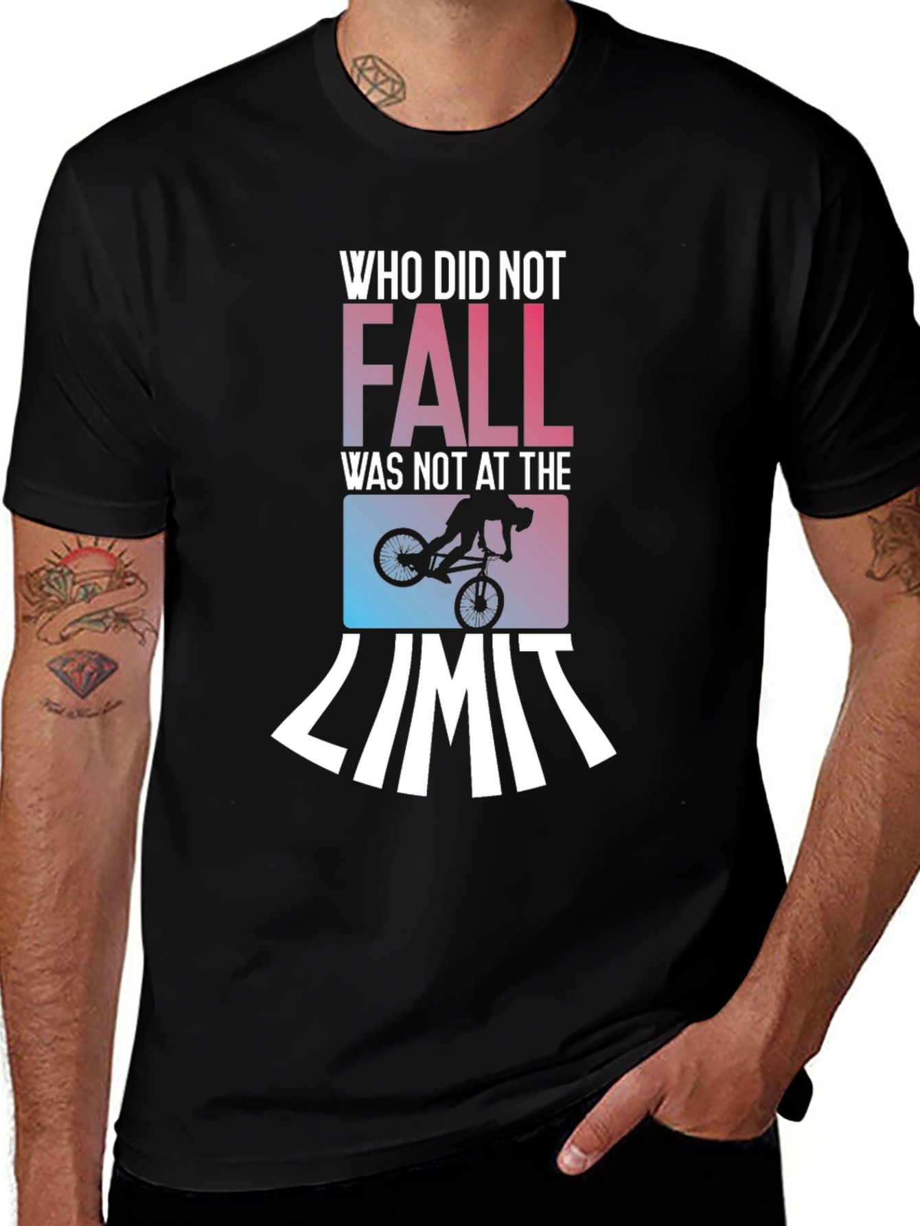 Who Did Not Fall T-Shirt - Mountain Bike Gift
