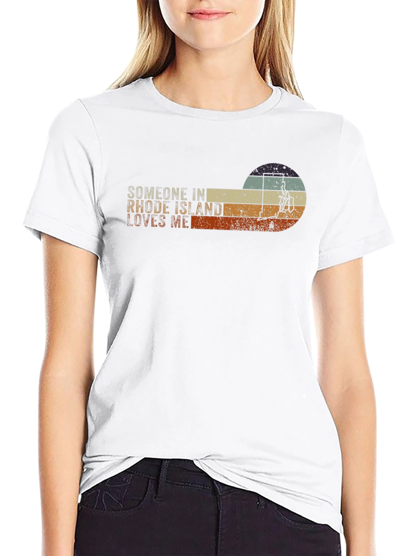 Rhode Island Lover Retro Graphic T-Shirt