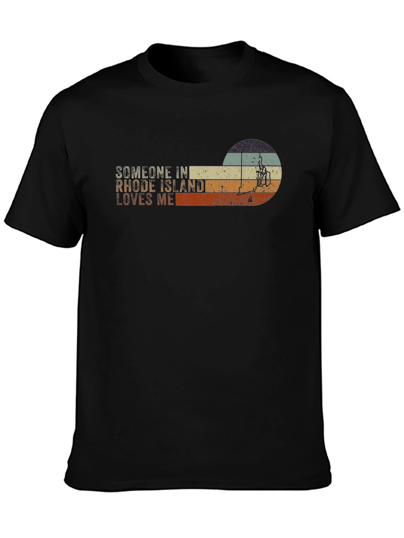 Rhode Island Lover Retro Graphic T-Shirt