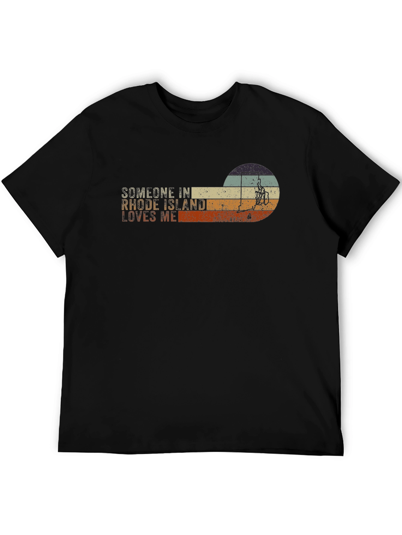 Rhode Island Lover Retro Graphic T-Shirt