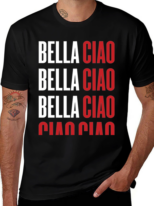 Bella Ciao T-Shirt - Italian Phrase Graphic Tee