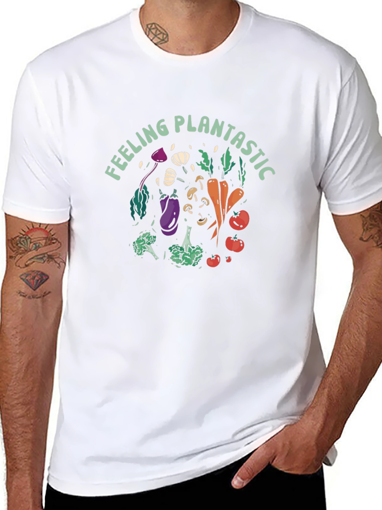 Feeling Plantastic Black Graphic Tee