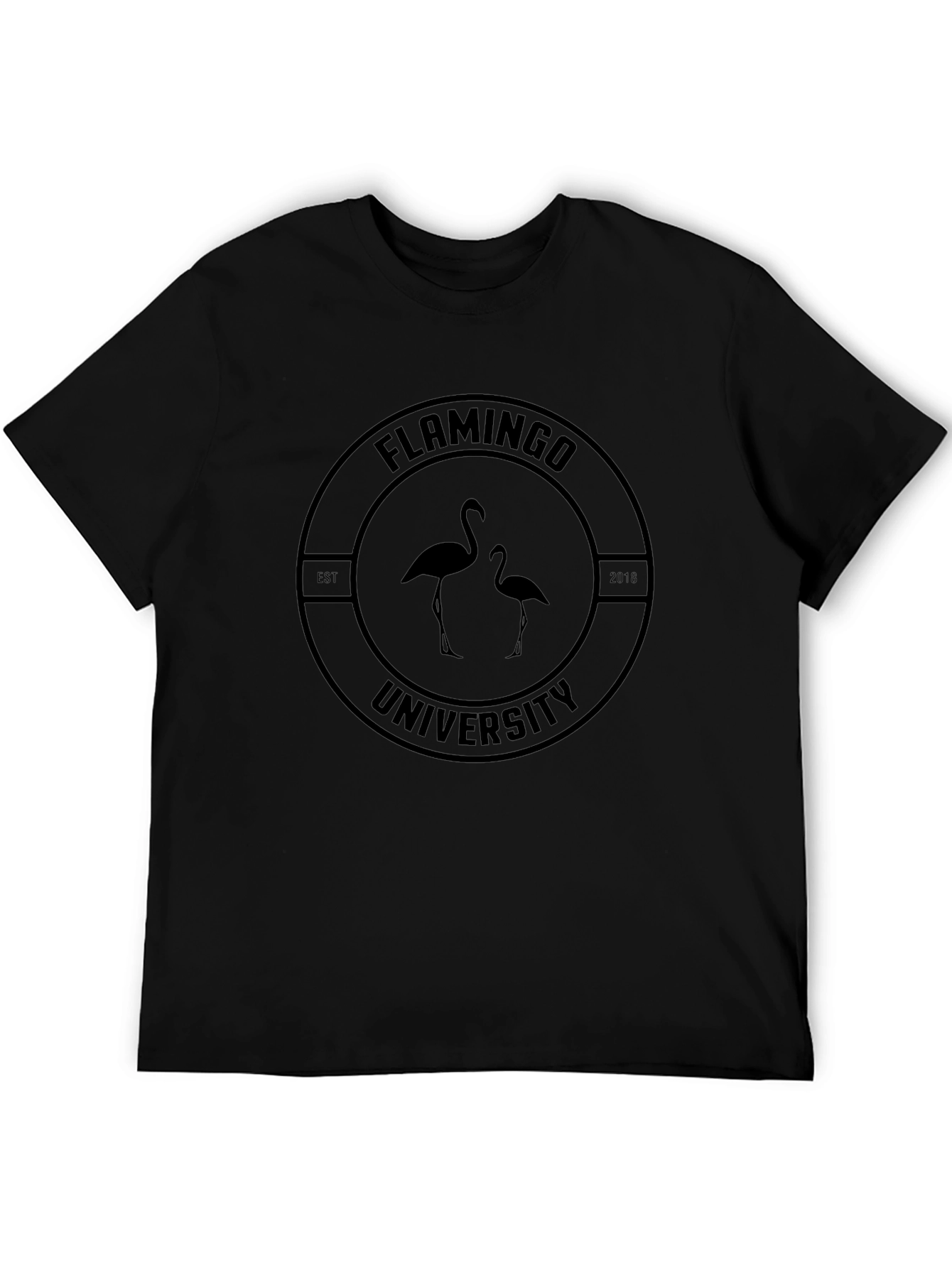 Flamingo University Black T-Shirt