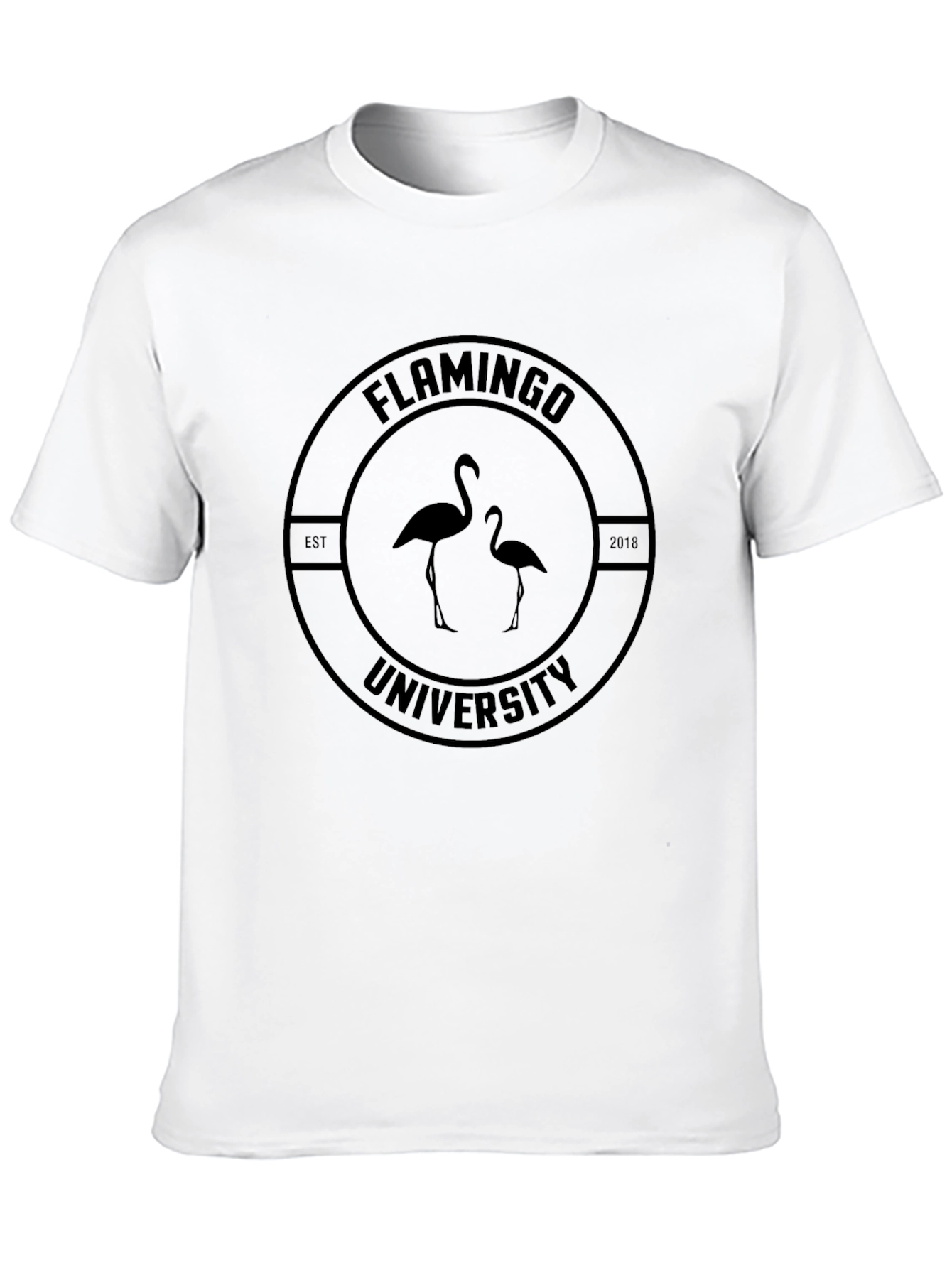 Flamingo University Black T-Shirt