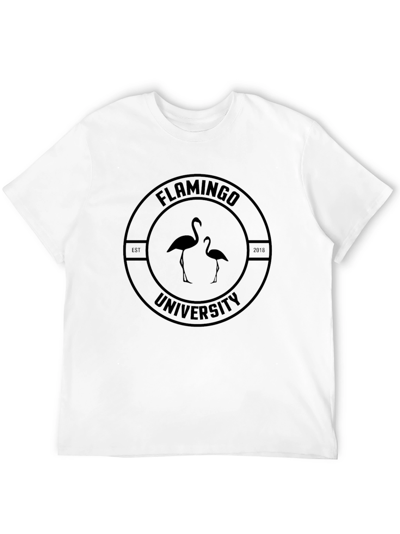 Flamingo University Black T-Shirt