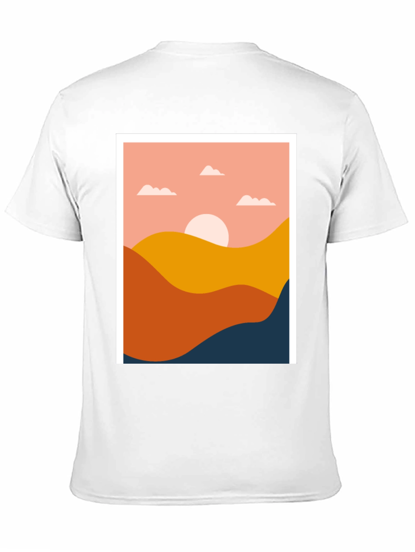 Abstract Landscape Graphic Tee - Modern Art Shirt