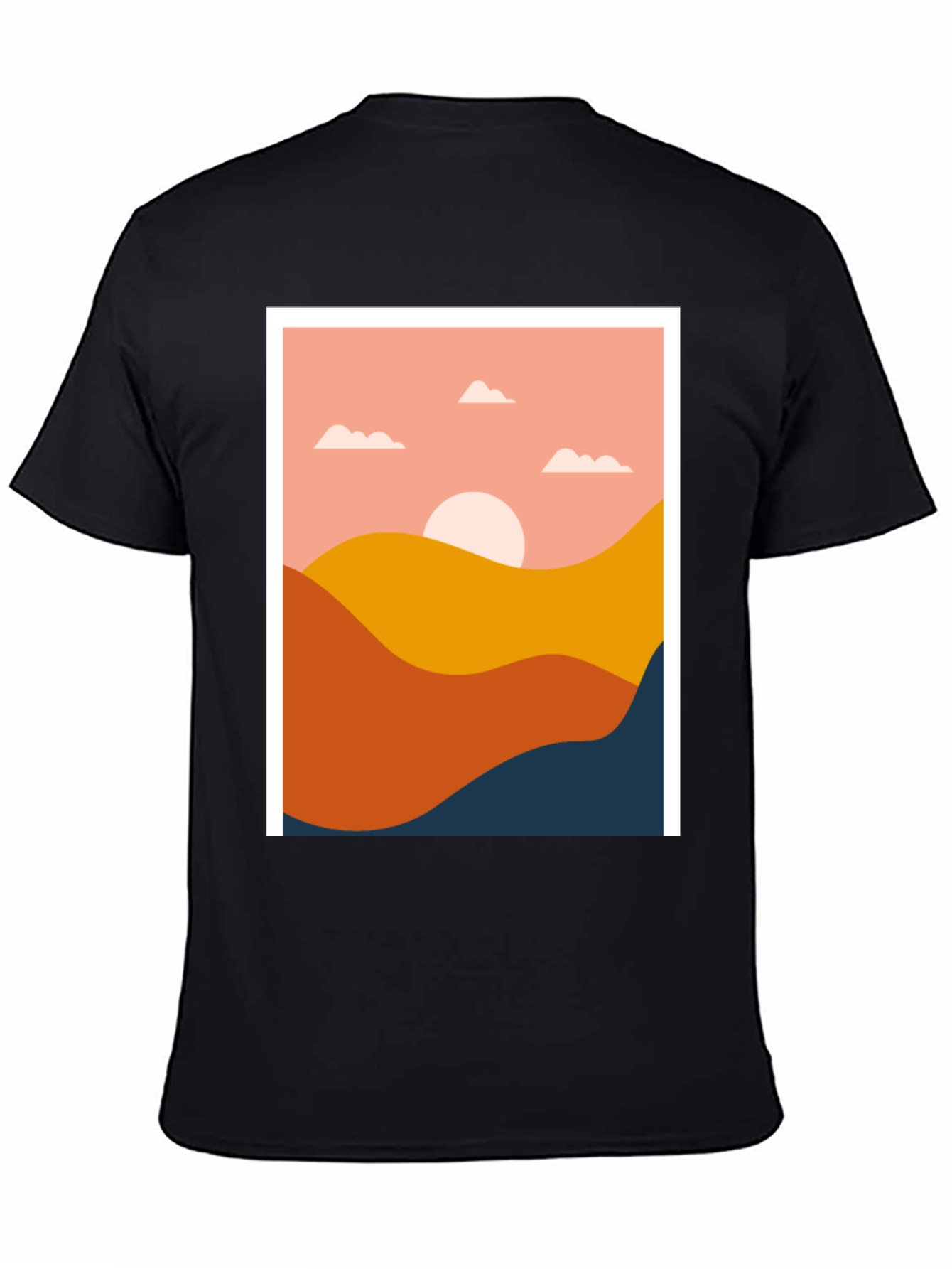 Abstract Landscape Graphic Tee - Modern Art Shirt